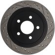 StopTech 05-10 Ford Mustang Slotted & Drilled Left Rear Rotor on Sale