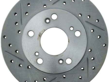 StopTech Select Sport 06-11 Honda Civic DX EX LX Slotted and Drilled Right Front Rotor For Cheap