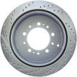 StopTech Select Sport 13-17 Toyota Land Cruiser Sport Drilled   Slotted Rear Driver-Side Brake Rotor Fashion