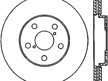 StopTech Power Slot 14-16 Lexus IS300 IS350 Front Left Slotted Cryo Rotor - Canada Spec Fashion