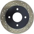 StopTech Nissan 81 280ZX SportStop Slotted & Drilled Left Rear Rotor Online now