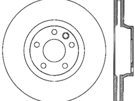 StopTech Power Slot 07-10 Audi Q7   03-10 Porsche Cayenne Cryo Right Front Slotted Rotor Online now