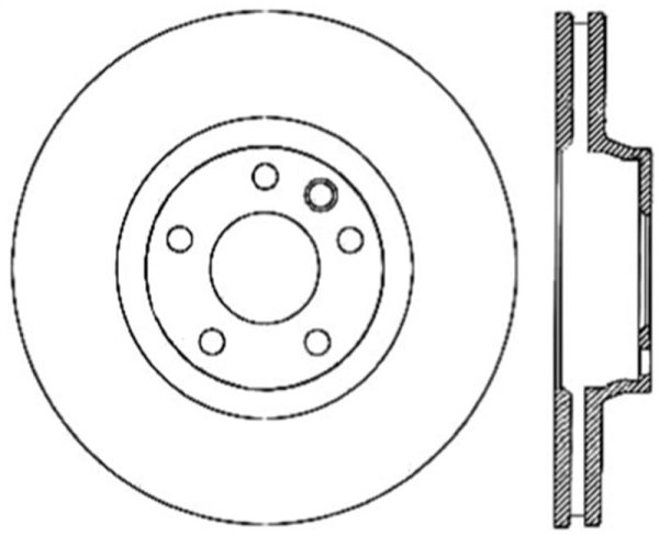 StopTech Power Slot 07-10 Audi Q7   03-10 Porsche Cayenne Cryo Right Front Slotted Rotor Online now