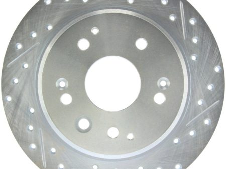 StopTech Select Sport 04-08 Acura TL Drilled & Slotted Rear Driver Side Sport Brake Rotor For Sale