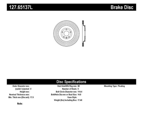 StopTech Slotted & Drilled Sport Brake Rotor Fashion