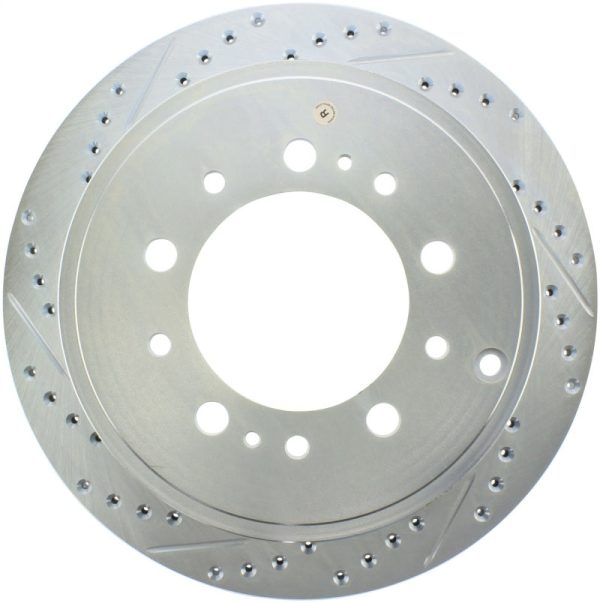 StopTech Select Sport 13-17 Toyota Land Cruiser Drilled   Slotted Rear Passenger-Side Brake Rotor Online