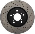 StopTech 07-08 Acura MDX SportStop Slotted & Drilled Right Front Rotor Online Hot Sale