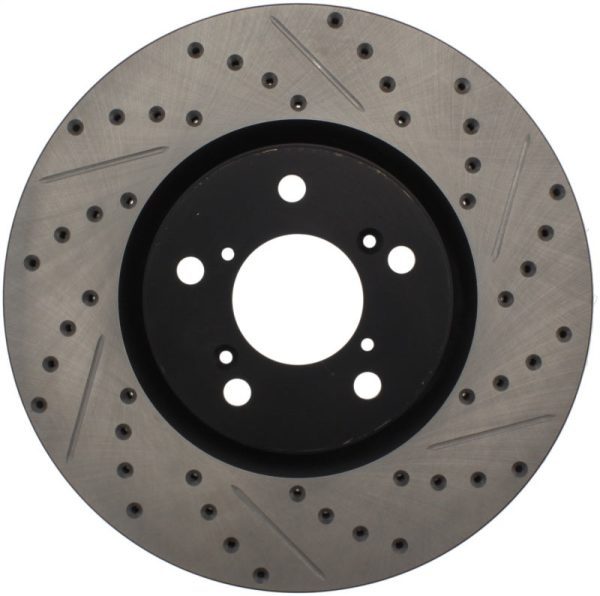 StopTech 07-08 Acura MDX SportStop Slotted & Drilled Right Front Rotor Online Hot Sale