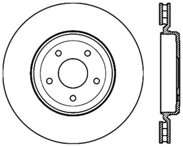 StopTech Power Slot 06-10 Corvette (Z06)   10 Corvette Grand Sport Rear Right Slotted CRYO Rotor For Discount