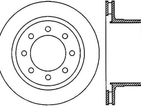 StopTech Power Slot 06-08 Dodge Ram 1500   03-08 Ram 2500 3500 All Rear Left Slotted CRYO Rotor Hot on Sale