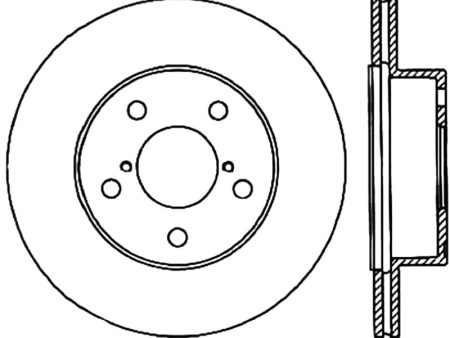 StopTech 05-07 Subaru Impreza WRX STi Slotted & Drilled Left Rear Rotor Online Hot Sale