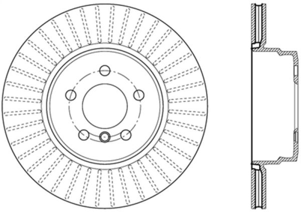 StopTech 07-18 BMW X5   08-19 BMW X6 Sportstop Cryo Drilled & Slotted Rotor - Rear Right Discount