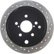 StopTech 08-10 Impreza WRX (Exc STi) 08-10 Impreza Coupe Sedan Slotted & Drilled Left Rear Rotor Cheap