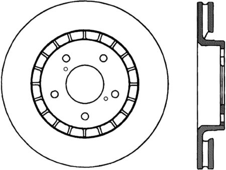 StopTech Power Slot 14-16 Lexus IS300 IS350 Front Right Slotted Cryo Rotor - Canada Spec Supply