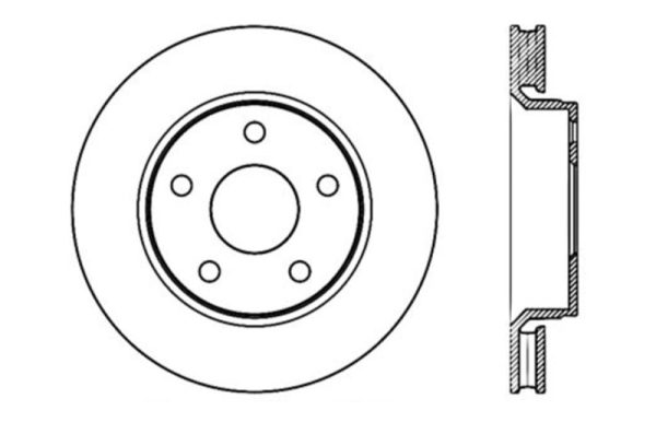 StopTech 07-13 Jeep Wrangler Slotted & Drilled Right Front Rotor Discount