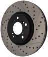 StopTech 07-08 Acura MDX SportStop Slotted & Drilled Right Front Rotor Online Hot Sale