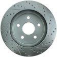 StopTech Select Sport 04-09 Dodge Durango   02-05 Ram 1500 Slotted and Drilled Right Front Rotor Online Sale