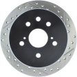 StopTech 06-10 Lexus IS 250 IS 300 IS 350 SportStop Slotted & Drilled Left Rear Rotor For Sale