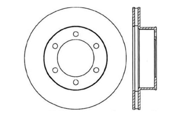 StopTech 95-03 Toyota Tacoma (6 Lug)   96-00 4Runner Front Right Slotted & Drilled Rotor For Sale