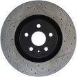 StopTech Drilled & Slotted Left Sport Brake Rotor for 2009 Cadillac CTS-V Hot on Sale