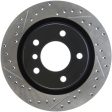 StopTech 06 BMW 325   07-09 BMW 328 Slotted & Drilled Right Rear Rotor on Sale