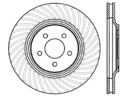 StopTech 94-04 Ford Mustang SVT Cobra Slotted & Drilled Sport Front Right Brake Rotor Online now