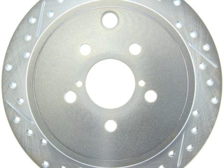 StopTech Select Sport 09-13 Subaru Forester Slotted and Drilled Right Rear Rotor Online Hot Sale