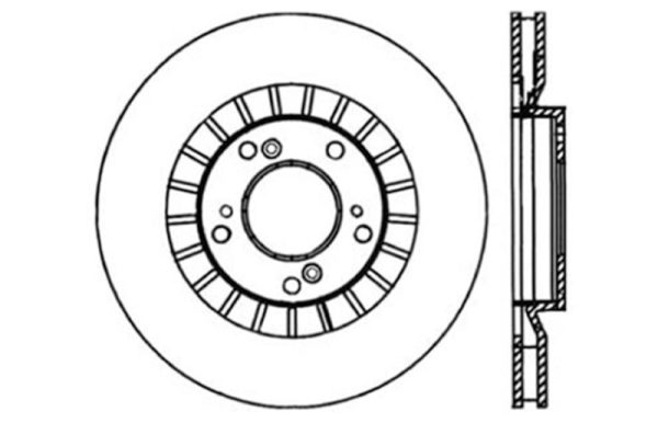 StopTech 00-09 S2000 Slotted & Drilled Left Front Rotor For Sale