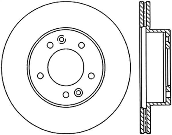 StopTech 89-92 Mazda RX-7 Slotted & Drilled Right Front Rotor Online