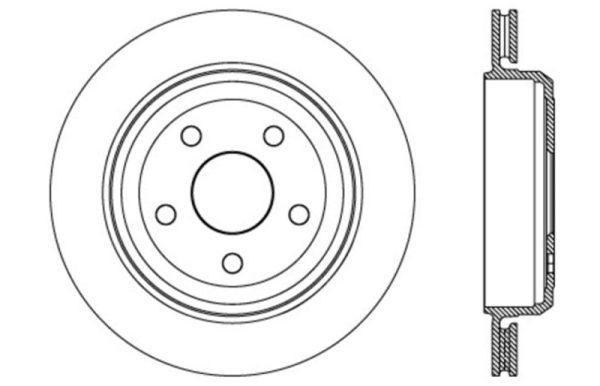 StopTech Slotted & Drilled Sport Brake Rotor 11-17 Jeep Grand Cherokee (Excludes SRT8) For Sale