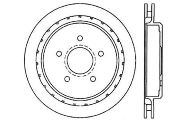 StopTech 97-10 Chevy Corvette Slotted & Drilled Rear Left Rotor Supply