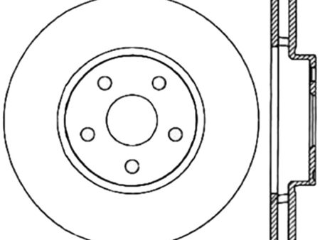 StopTech Sport Slotted (CRYO) 92-95 Toyota MR2 Front Right Slotted Rotor Cheap