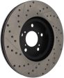 StopTech 07-08 Acura MDX SportStop Slotted & Drilled Left Front Rotor Supply