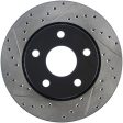 StopTech 07-13 Jeep Wrangler Slotted & Drilled Right Front Rotor Discount