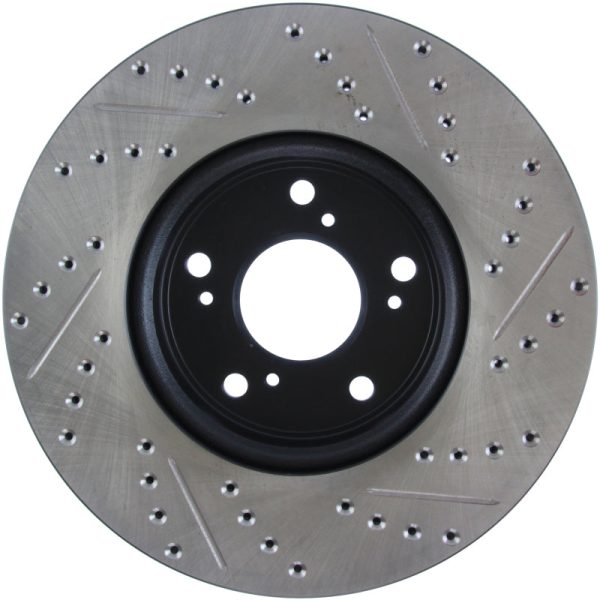 StopTech Slotted & Drilled Sport Brake Rotor Front Right 13 Honda Accord Sport For Sale