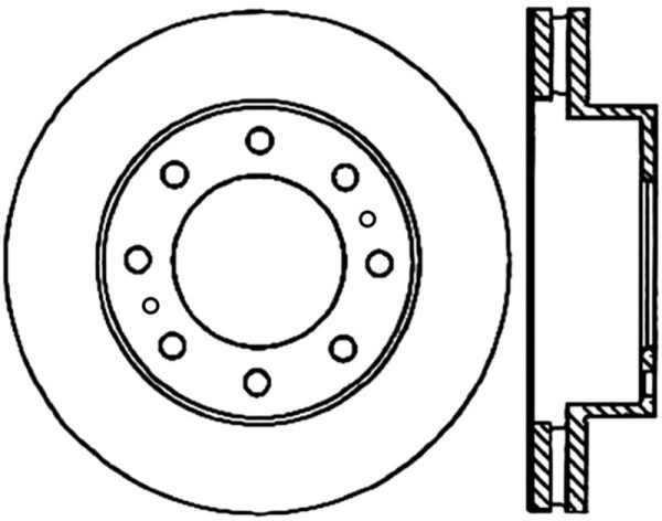 StopTech 01-09 Chevrolet Silverado 2500HD 3500 Front Left Slotted & Drilled Cryo Rotor Online