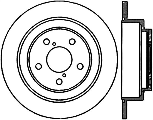 StopTech 90-08 Subaru Legacy Forester Impreza Rear Right Drilled Sportstop Cryo Rotor Online now