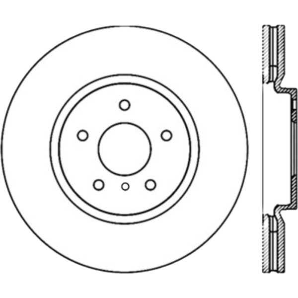 StopTech Power Slot 09 Nissan 370z   08-09 Infiniti G37 Slotted Front Left CRYO Rotor Sale