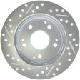 StopTech Select Sport Drilled & Slotted Rotor - Rear Left Online Sale