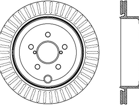 StopTech Power Slot 13 Scion FR-S   13 Subaru BRZ Rear Left Cryo Slotted Rotor Online now