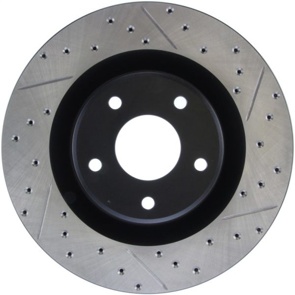 StopTech Power Slot 05-07 Cadillac XLR   06-09 Chevy Corvette Front Left Drilled & Slotted Rotors Online now