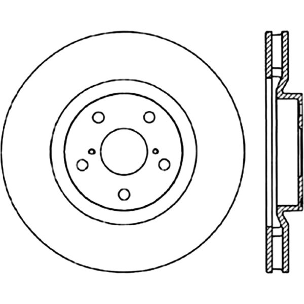 StopTech Power Slot 5 93-98 Supra Turbo Front Right SportStop CRYO Slotted Rotor Sale