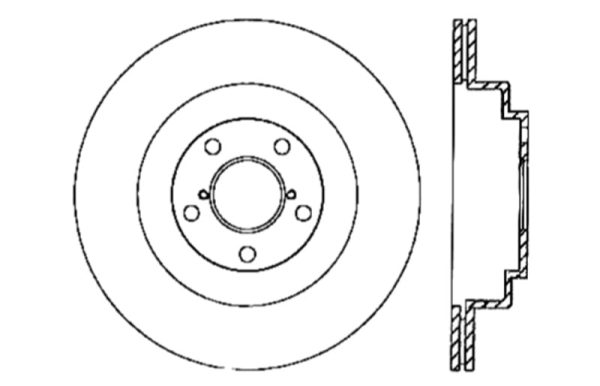 StopTech 06-07 Subaru Impreza WRX (Exc STi) Slotted & Drilled Left Rear Rotor Supply