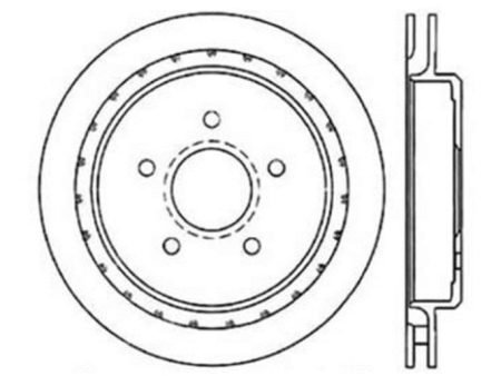 StopTech Power Slot 97-10 Chevrolet Corvette Rear Right Drilled Rotors Sale