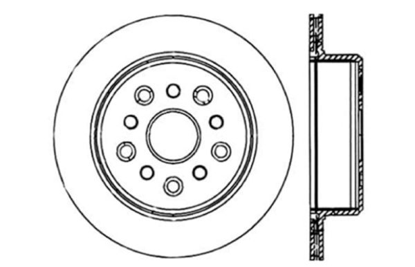 StopTech 5 93-98 Toyota Supra Right Rear Slotted & Drilled Rotor on Sale