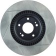 StopTech Power Slot 10 Hyundai Genesis Coupe Non-Track Front Right Slotted Rotor Online now