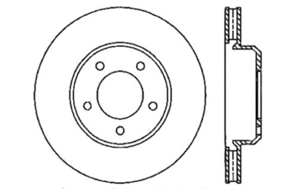 StopTech 05-13 Chrysler300 300C   09-12 Dodge Challenger Front Right Drilled & Slotted Rotor Sale