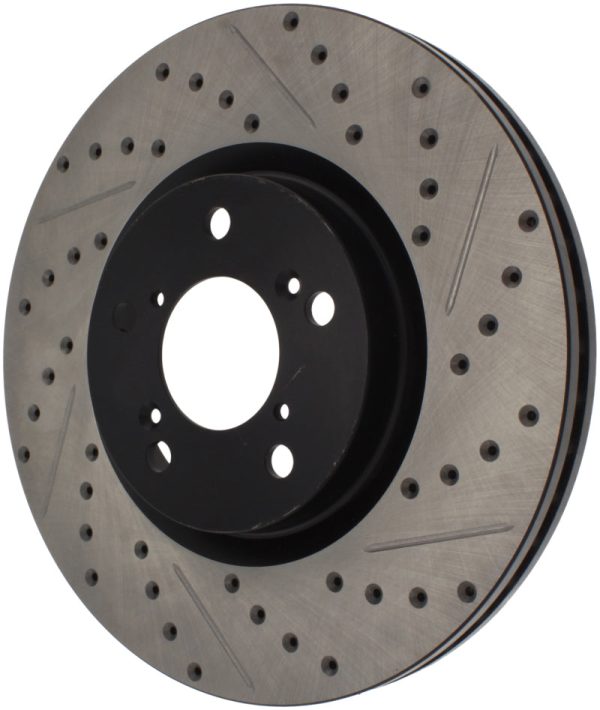 StopTech 07-08 Acura MDX SportStop Slotted & Drilled Left Front Rotor Supply