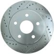 StopTech Select Sport 04-09 Dodge Durango   02-05 Ram 1500 Slotted and Drilled Right Front Rotor Online Sale