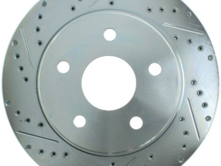 StopTech Select Sport 04-09 Dodge Durango   02-05 Ram 1500 Slotted and Drilled Right Front Rotor Online Sale